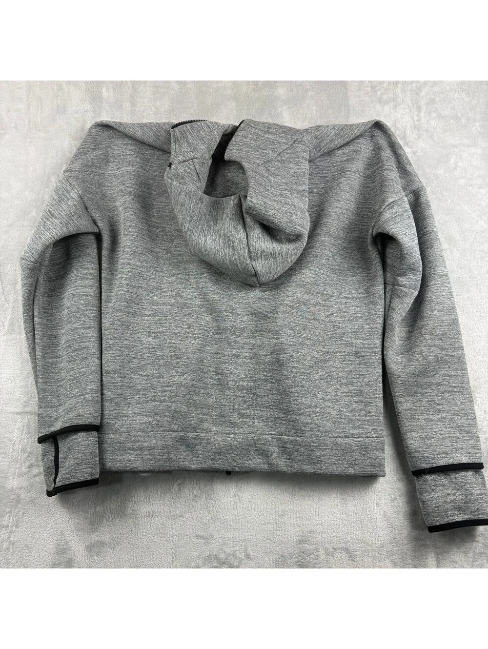 Adidas Z.N.E. Fast Release Full-zip Hoodie MenL Gray Performance Technical Sport